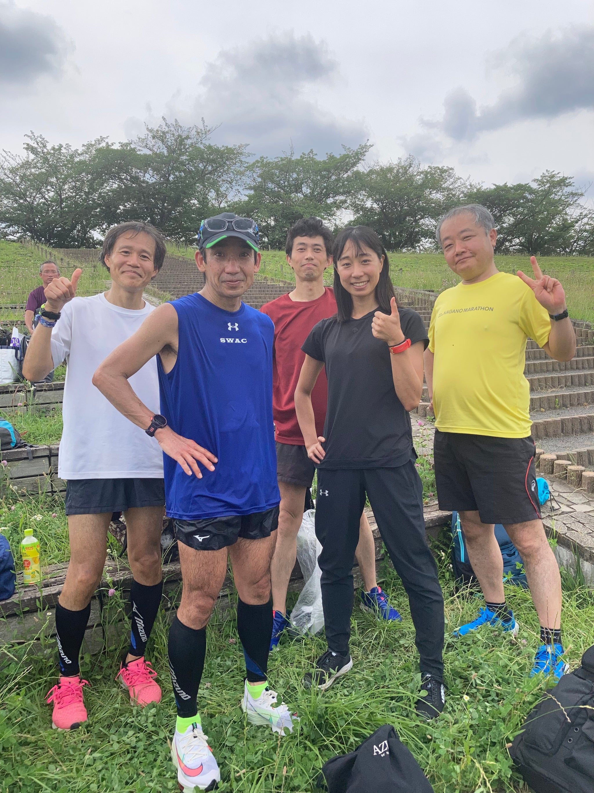 河川敷での実戦練習🏃‍♀️🏃‍♂️💨